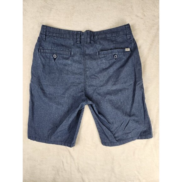 Vans Off the Wall Men's Shorts Navy Blue Size 30 Denim Skater Chino Logo - Picture 6 of 14